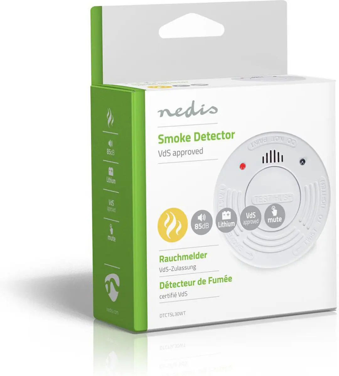 Nedis Rookmelder Wit - 10 Jaar Batterij - EN 14604 - afbeelding 6 van 6
