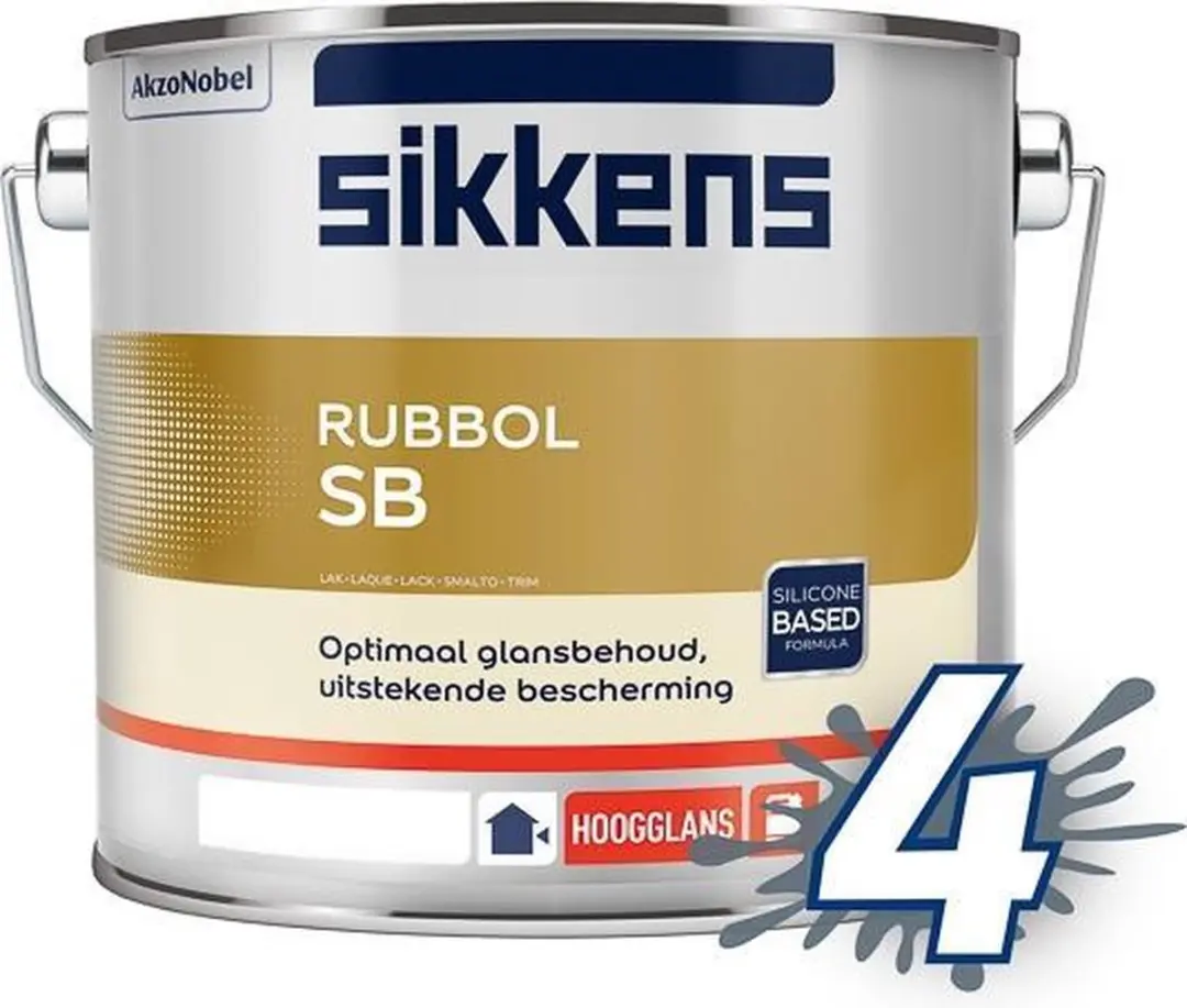 Sikkens Rubbol SB 1L - Ral 9010 Wit Houtverf
