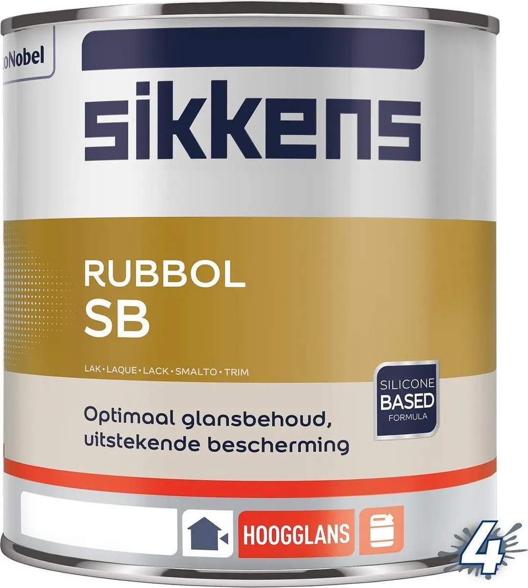 Sikkens Rubbol SB 1L - Ral 9010 Wit Houtverf