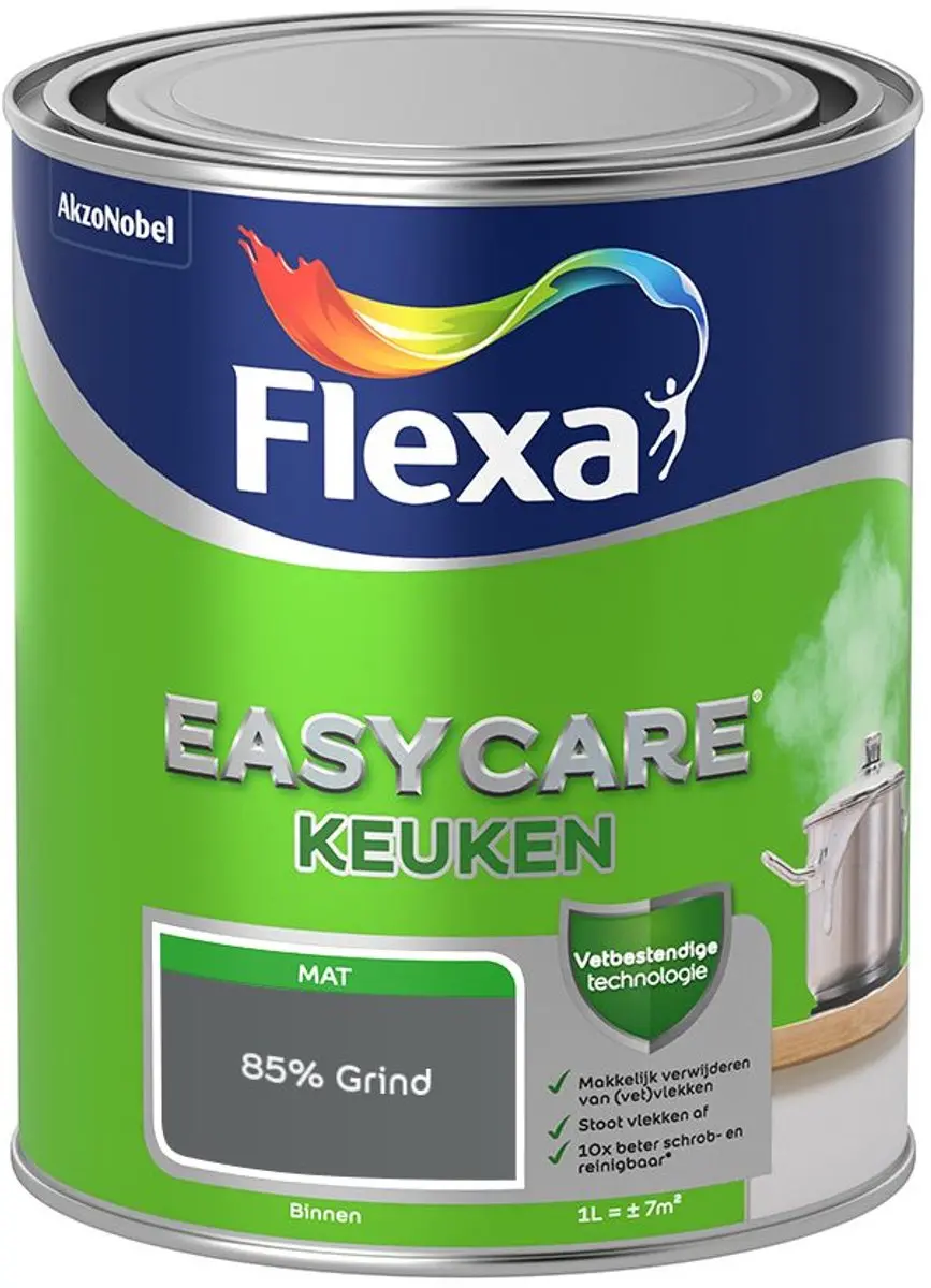 Flexa Easycare Keuken Mengverf 85% Grind