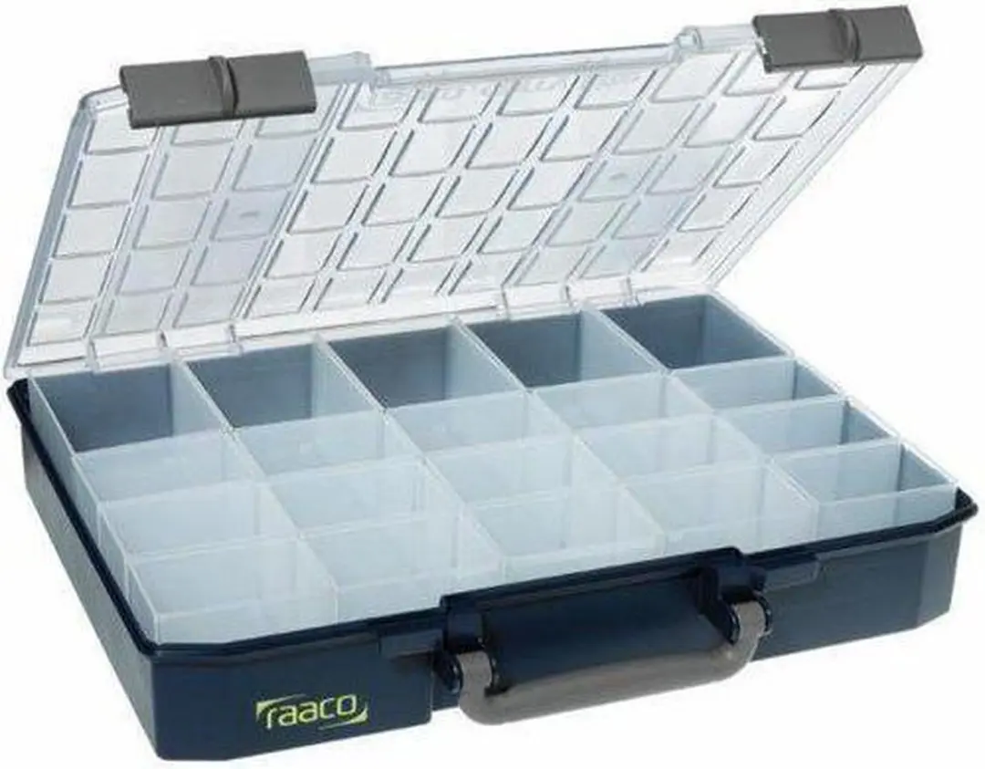 Raaco Carry-Lite 80 Sorteerdoos - 20 Vakken - Blauw