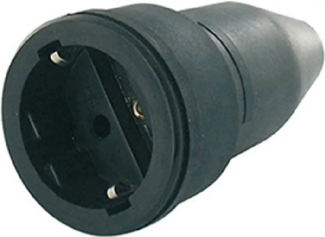 Keraf 522 Koppelcontactstop 16A - 2-polig Zwart
