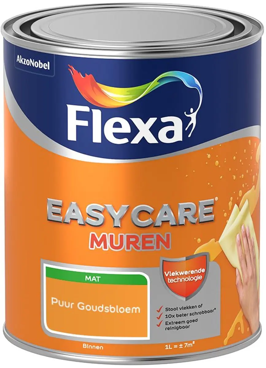 Flexa Easycare Muren Puur Goudsbloem Mengverf 1L