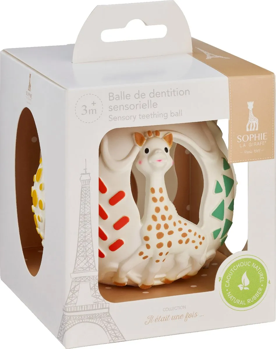 Sophie de Giraf Sensory Bijtbal - Natuurlijk Rubber