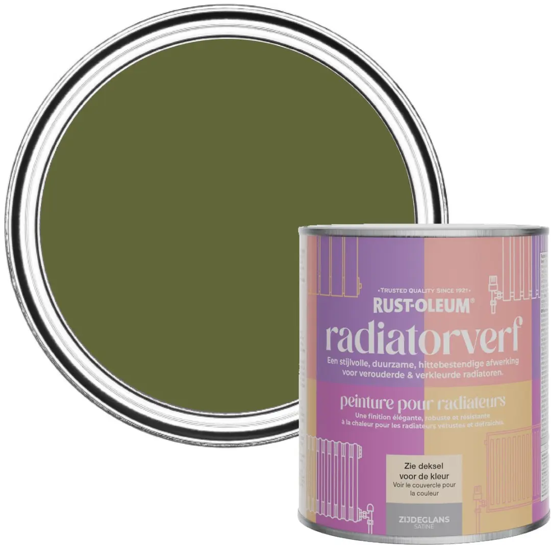 Rust-Oleum Radiatorverf Zijdeglans Jasper 750ml