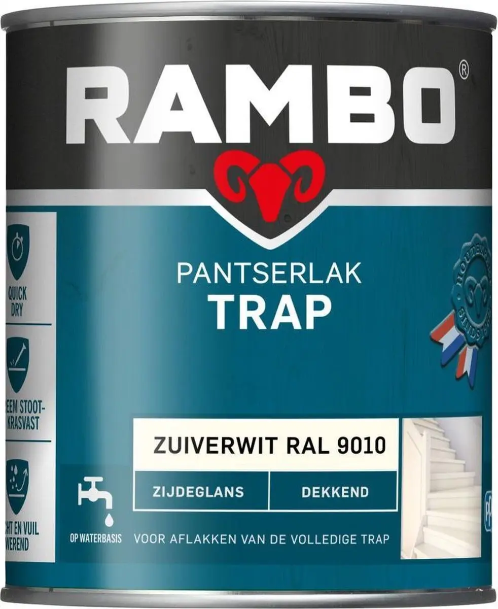 Rambo Pantserlak Trap RAL 9010