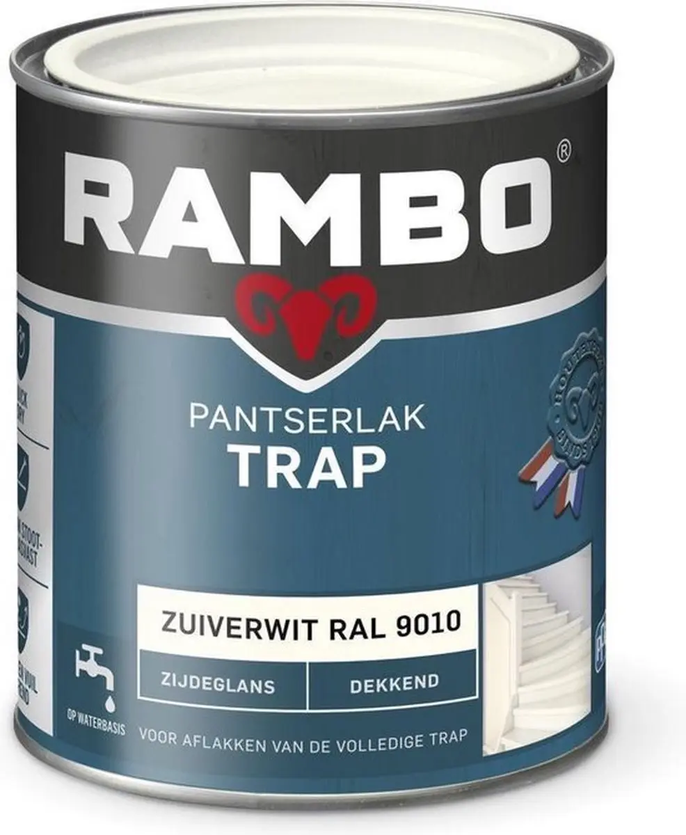 Rambo Pantserlak Trap RAL 9010 - 2.5L