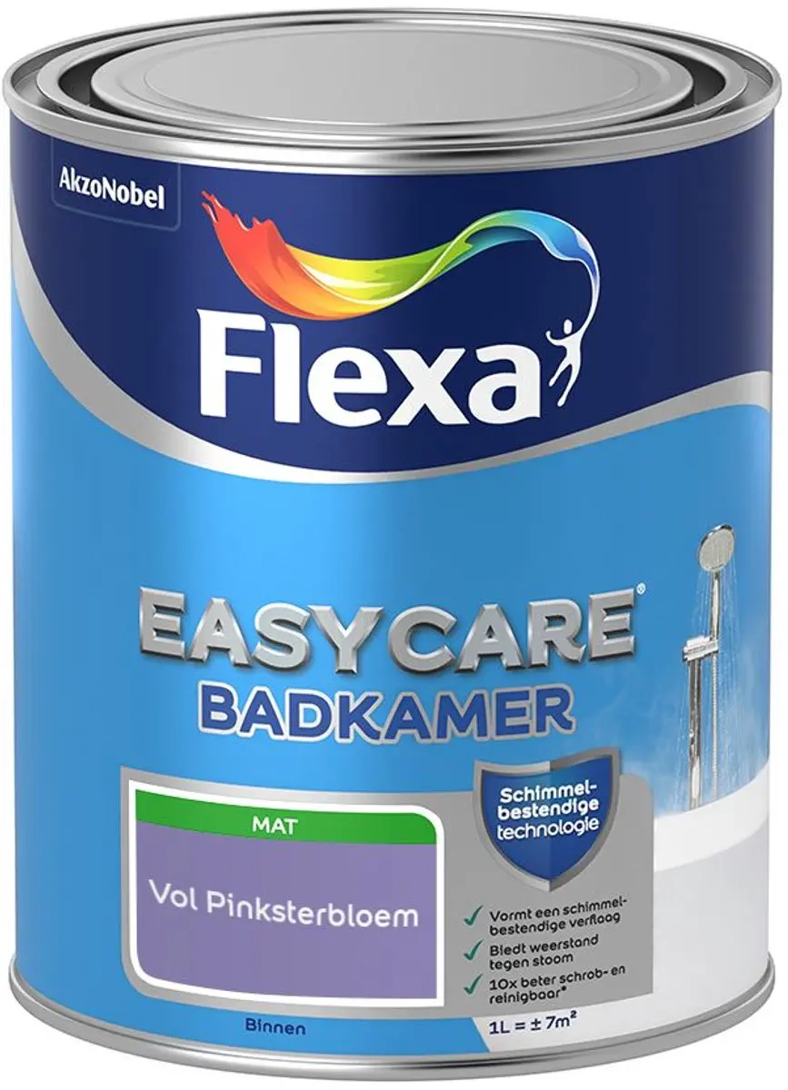 Flexa Easycare Badkamer Mengverf Vol Pinksterbloem 1L