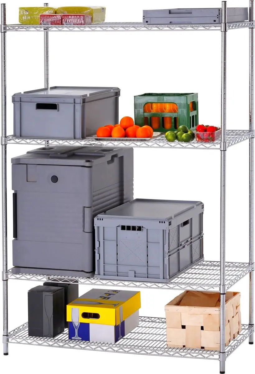 Bartscher Magazijn Opbergrek 601192 - 125 kg/chroom - afbeelding 5 van 6