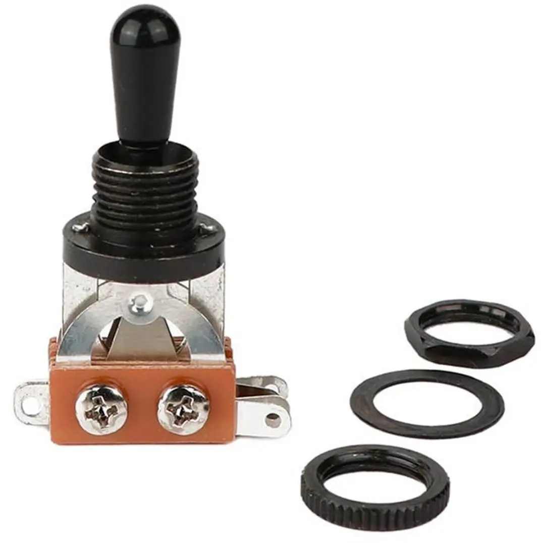 Boston SW-23-BB 3-Weg Toggle Schakelaar met Zwart Deksel