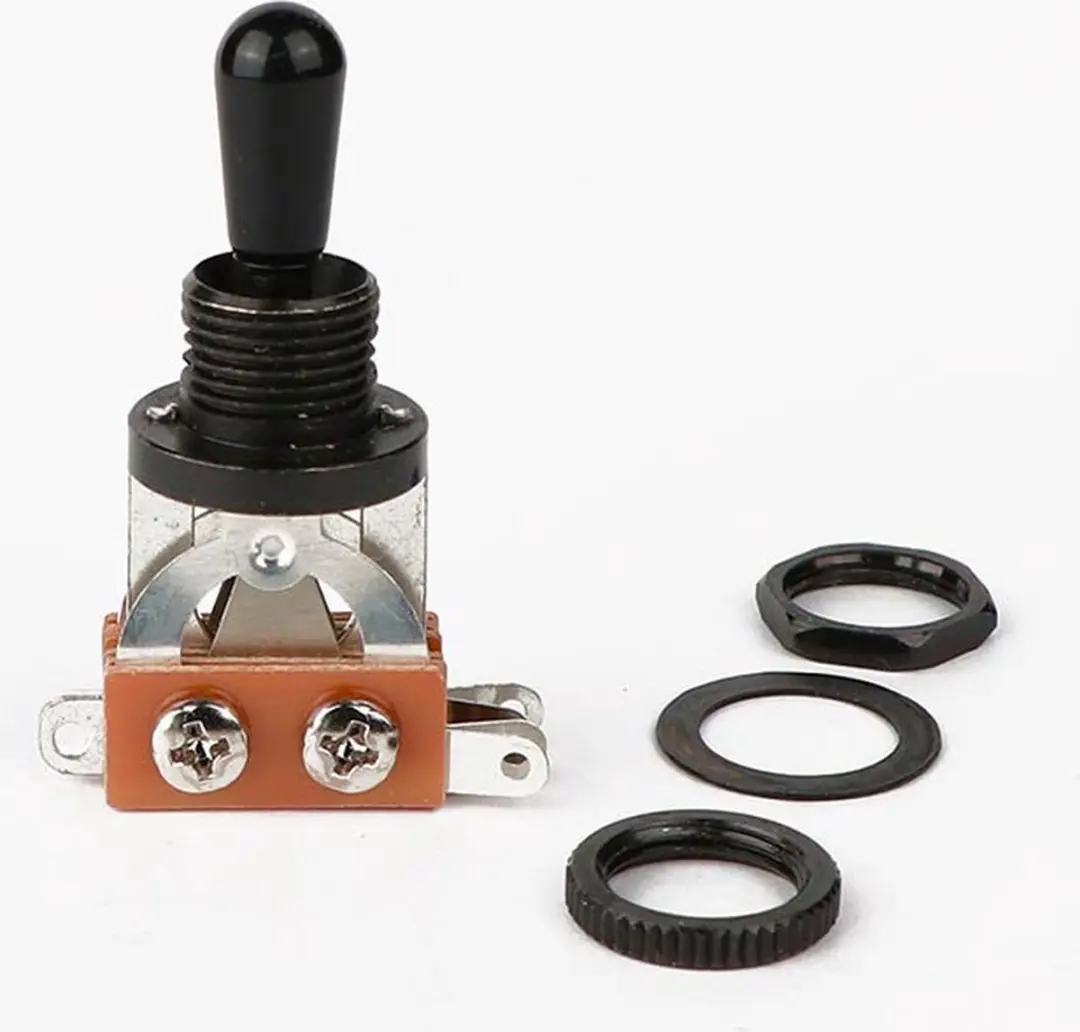 Boston SW-23-BB 3-Weg Toggle Schakelaar - Zwart Deksel
