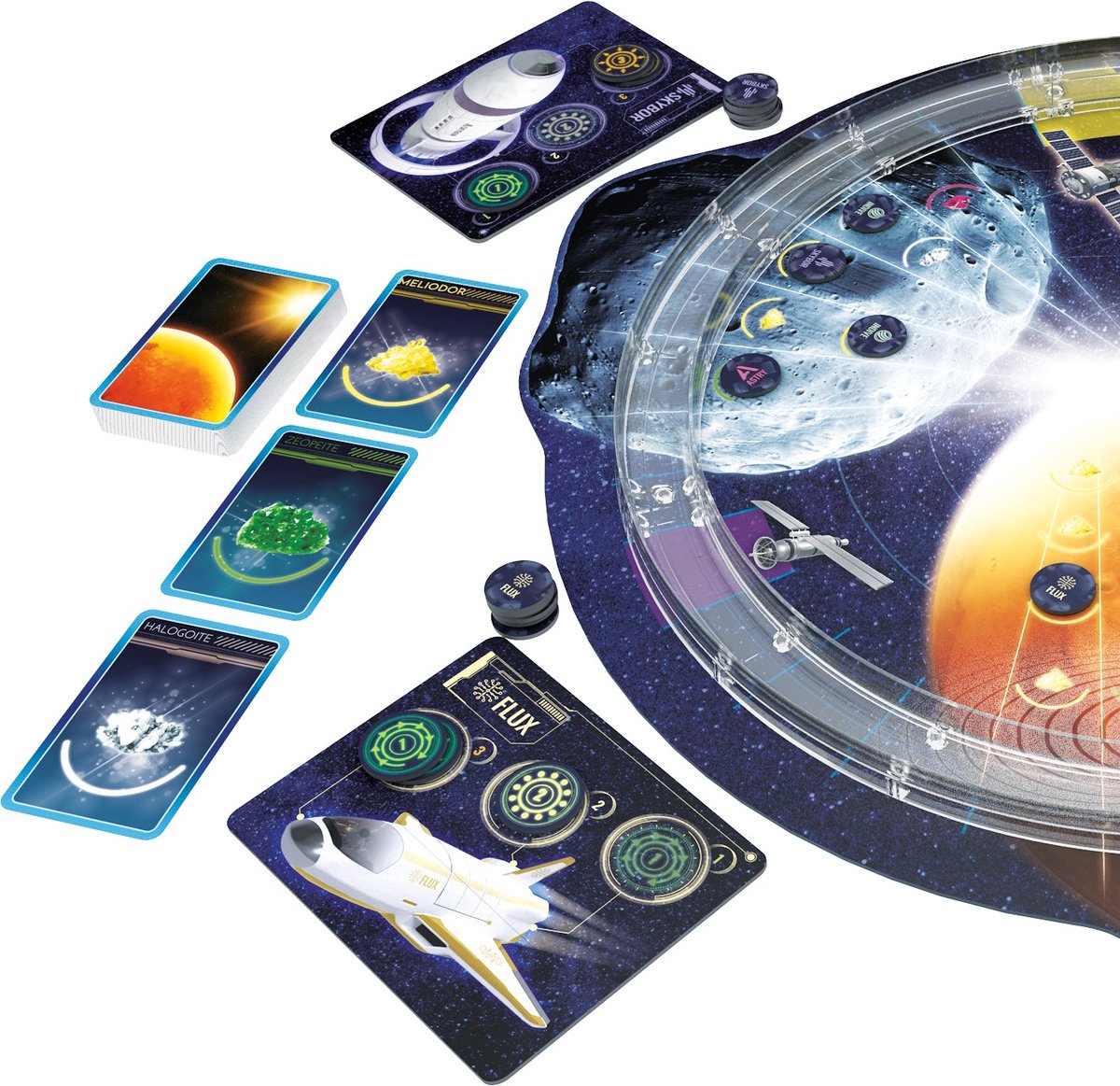 Tactic Slingshot to Mars – Bordspel – Behendigheid en Strategie – Ruimtevaart en Mijnbouw – Familiespel – 2 tot 4 Spelers – Vanaf 8 Jaar