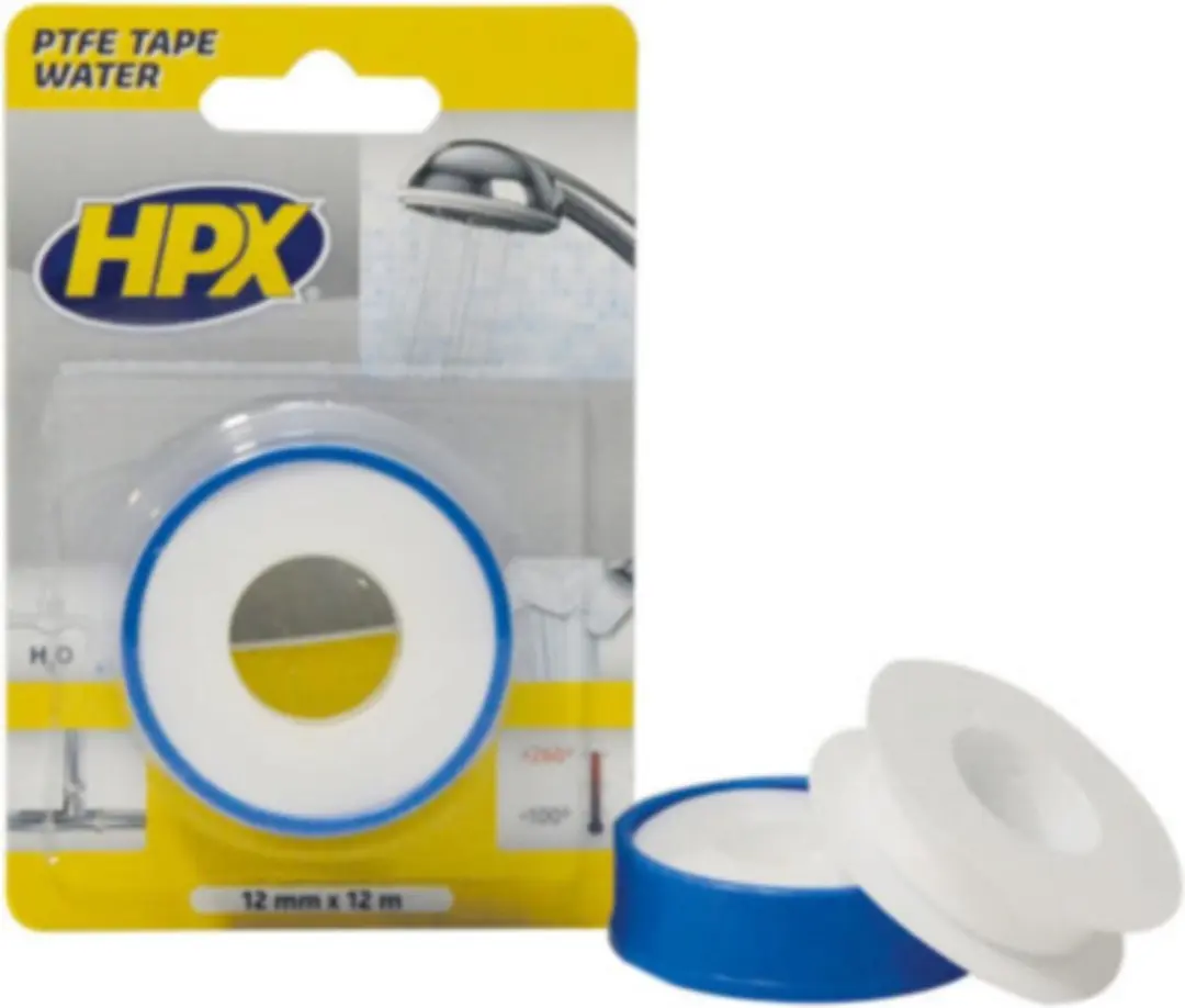 HPX PTFE Waterafdichtingstape - 2 Stuks 12mm x 12m Wit