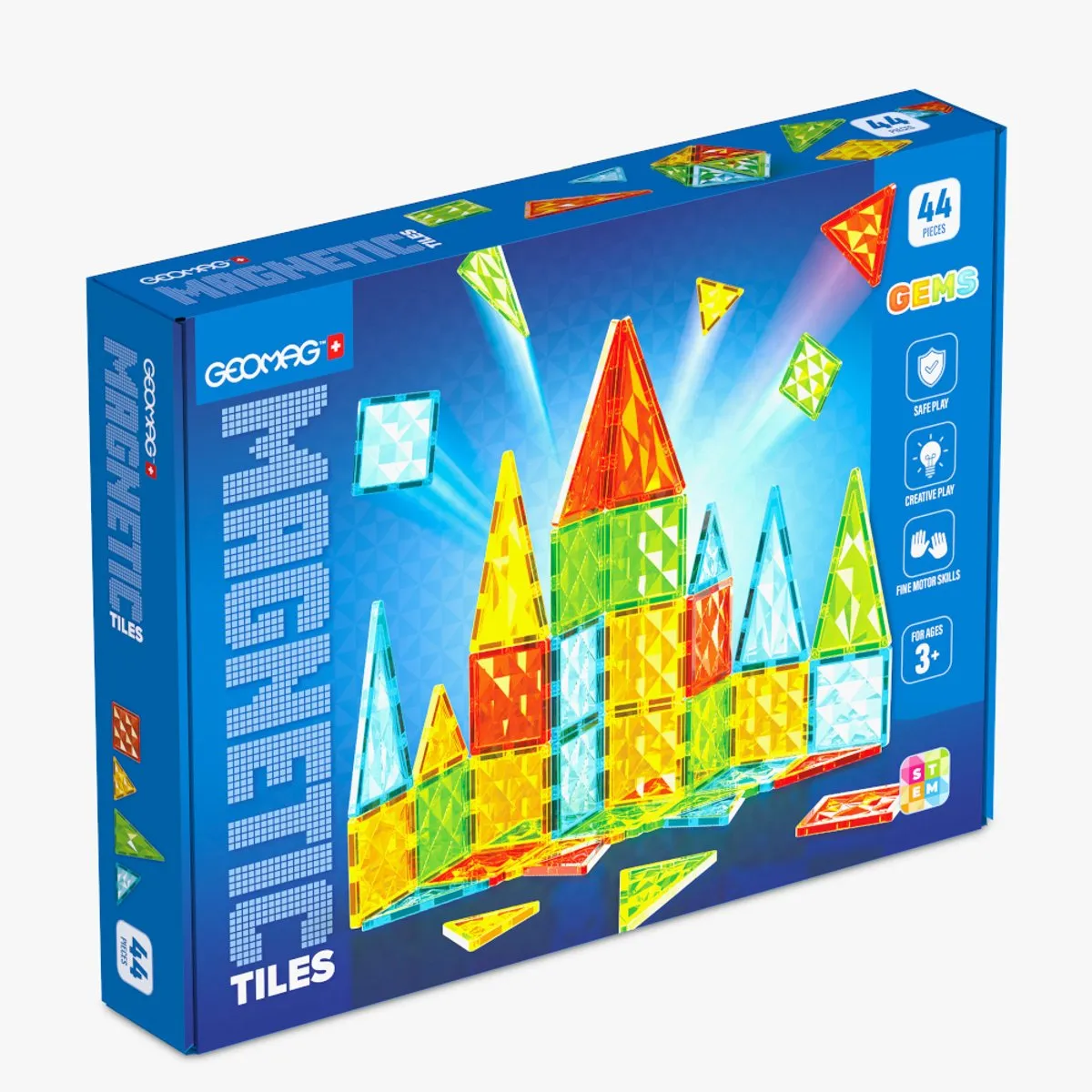 Geomag MagiCube Magnetische Tegels - 44-delig - Multicolor