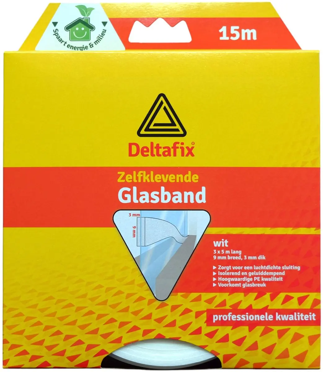 Deltafix Glasband Zelfklevend Wit 15m - 3 Stuks