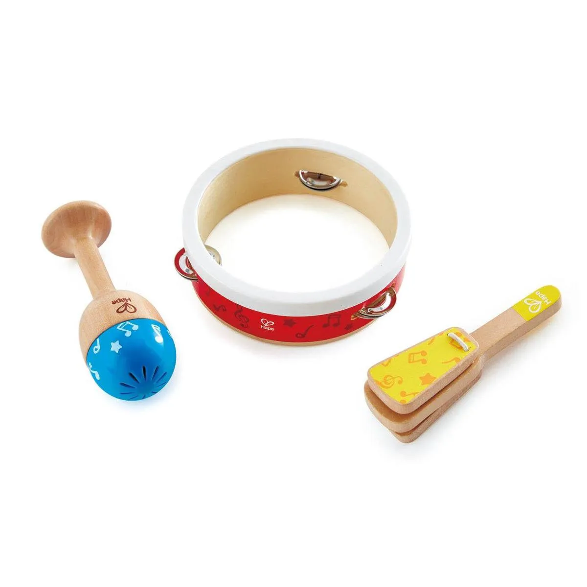 Hape Junior Percussion - 3-delig Speelgoedset - Multicolor