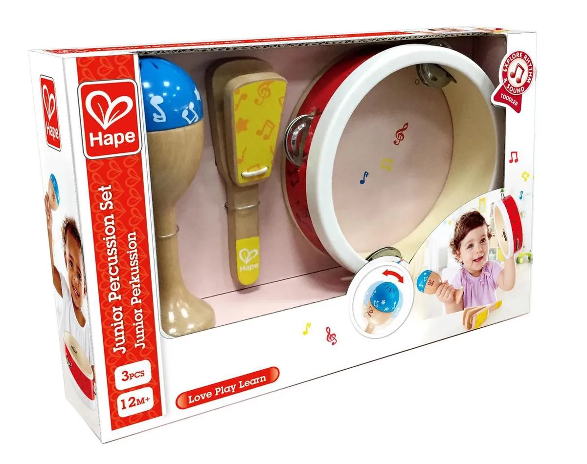 Hape Junior Percussion - 3-delig Speelgoedset - Multicolor