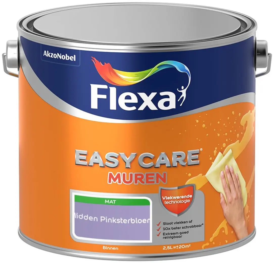 Flexa Easycare Muren Midden Pinksterbloem Mengverf 2,5L