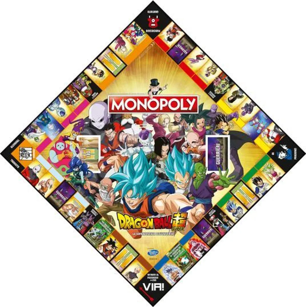 Winning Moves Monopoly Dragon Ball Z Super Edition WM00250-ITA-6 - Bordspel