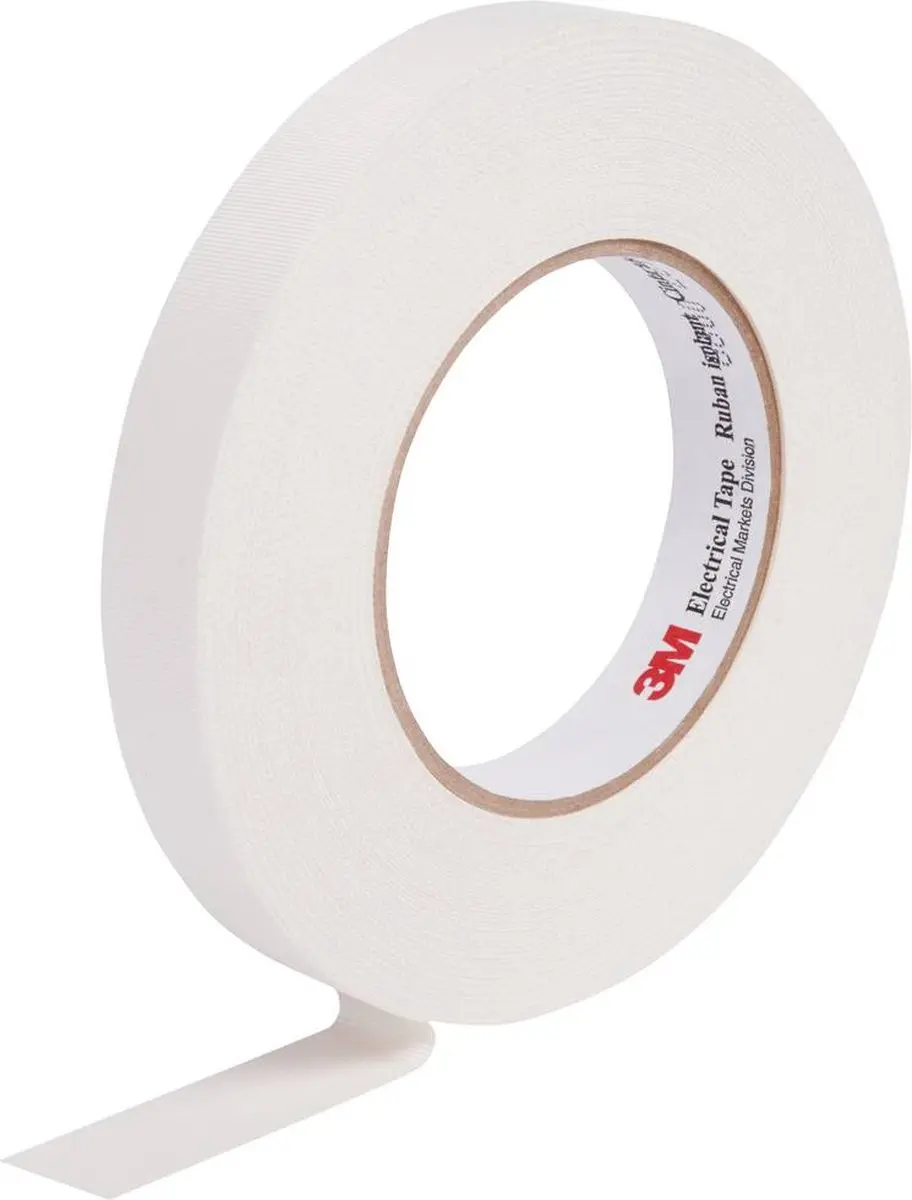 3M Scotch 27 Glasvezelweefseltape Wit 20mx12mm