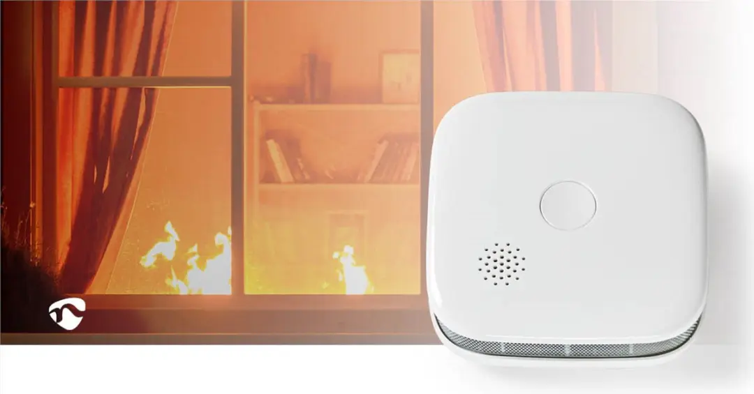 Nedis SmartLife Rookmelder Wi-Fi Wit