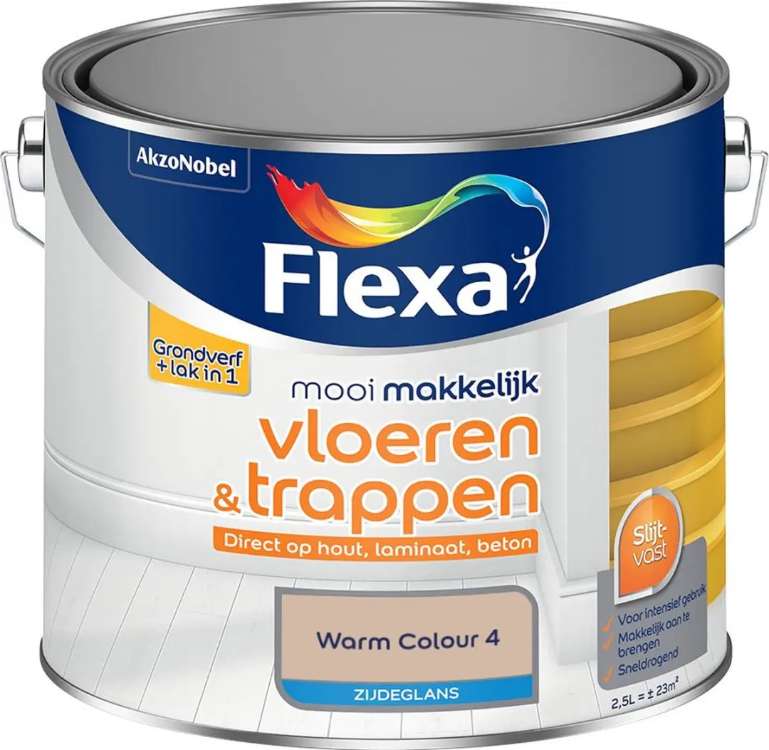 Flexa Mengverf Warm Colour 4 Zijdeglans 2,5L