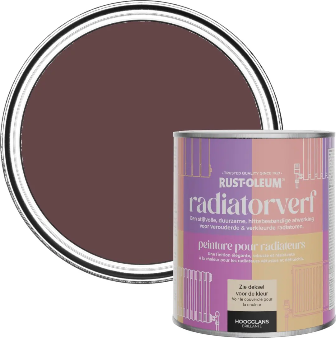 Rust-Oleum Mulberry Straat Radiatorverf Hoogglans 750ml