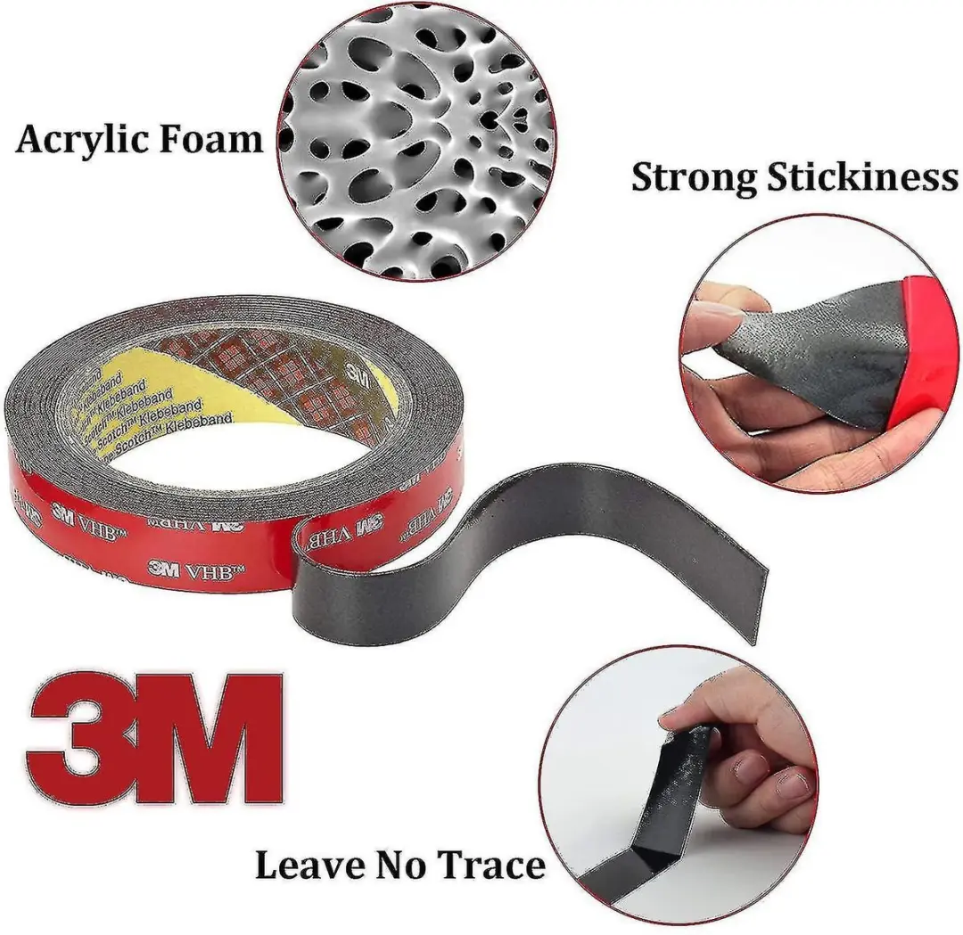 3M VHB 5952 Schuimtape 5m x 10mm - Zwart