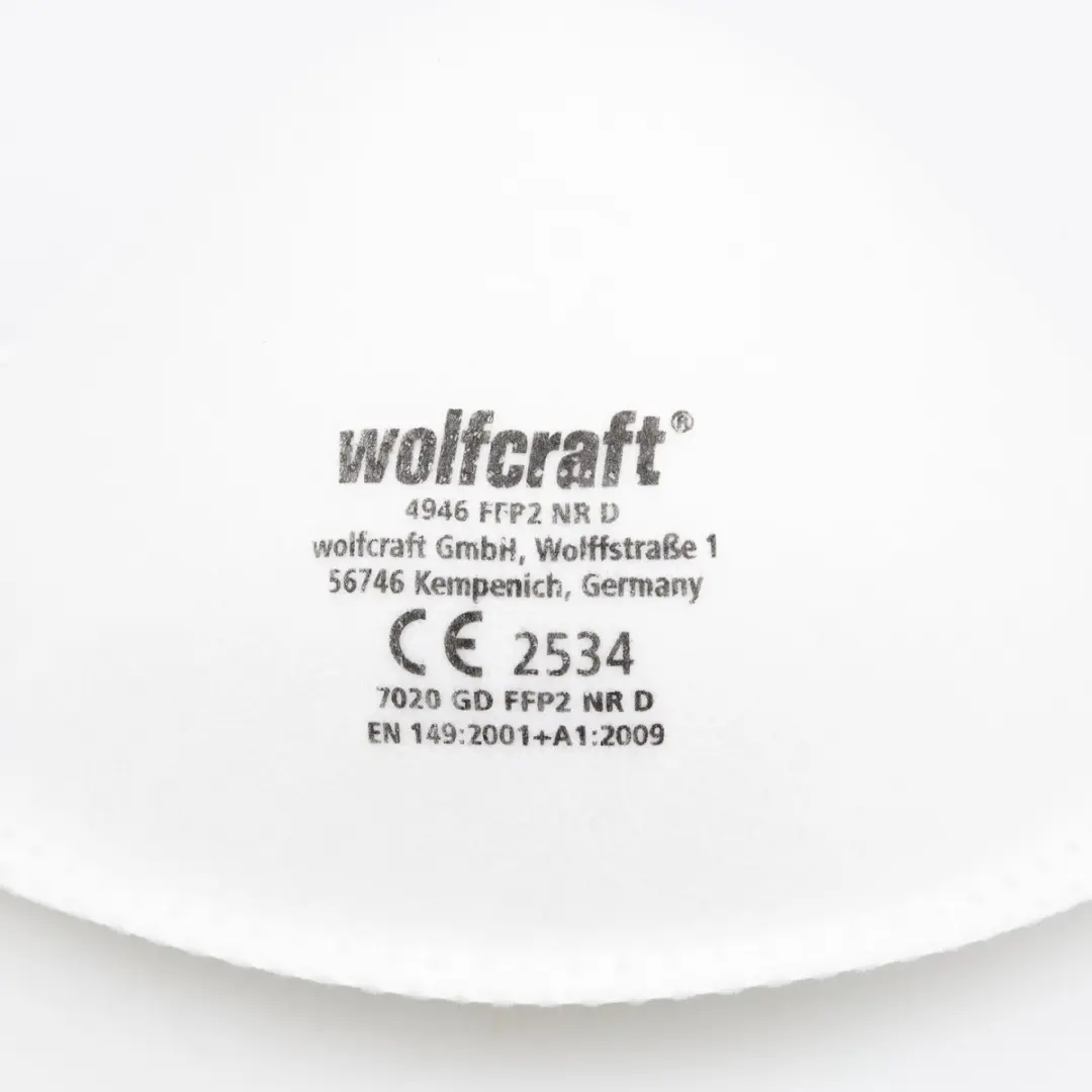 Wolfcraft FFP2 Stofmasker 15 Stuks - Wit