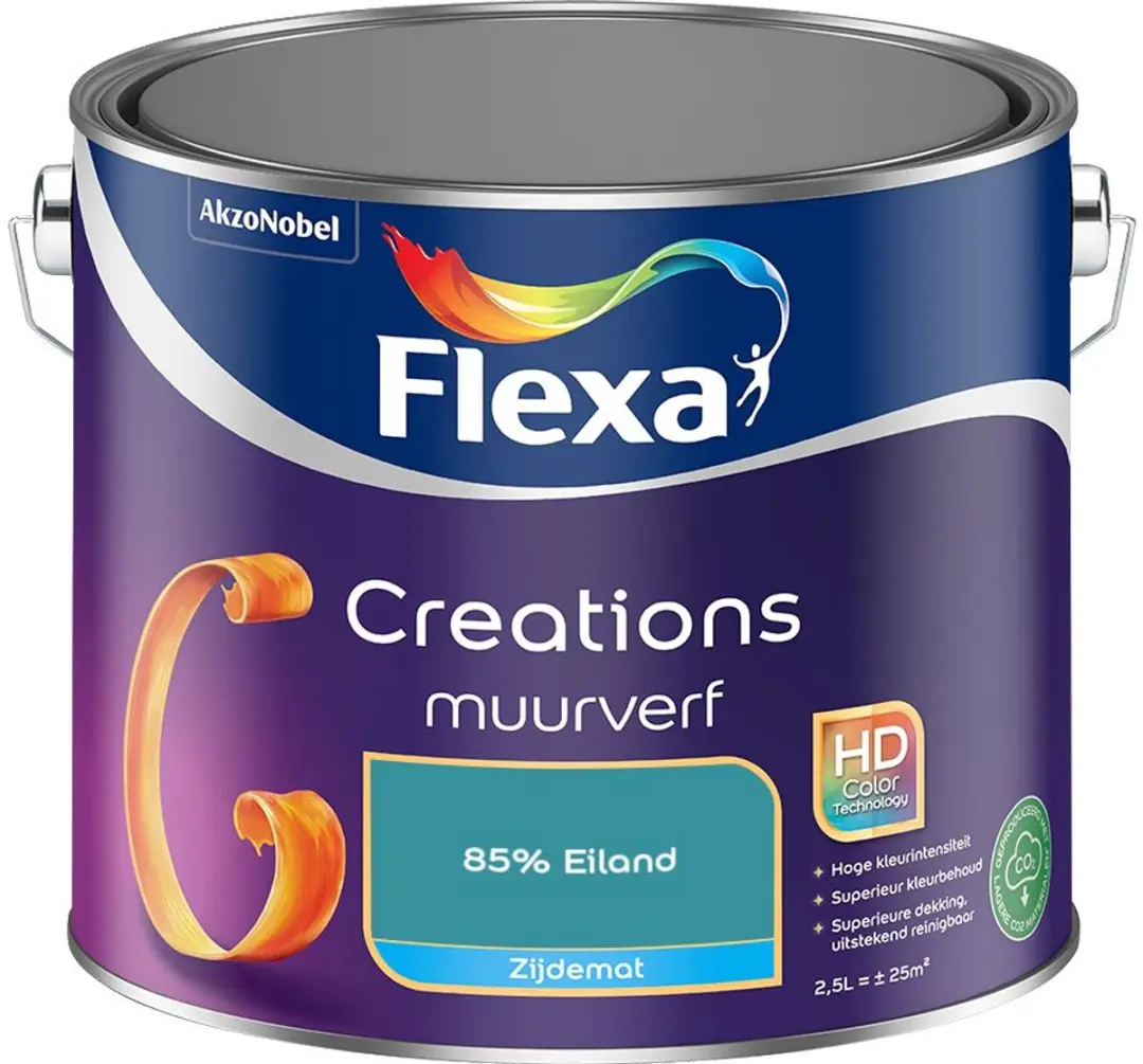 Flexa Creations Muurverf Zijdemat 85% Eiland 2,5L
