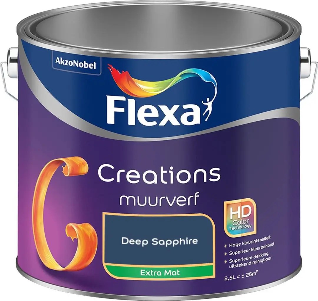 Flexa Creations Muurverf Deep Sapphire 2,5L