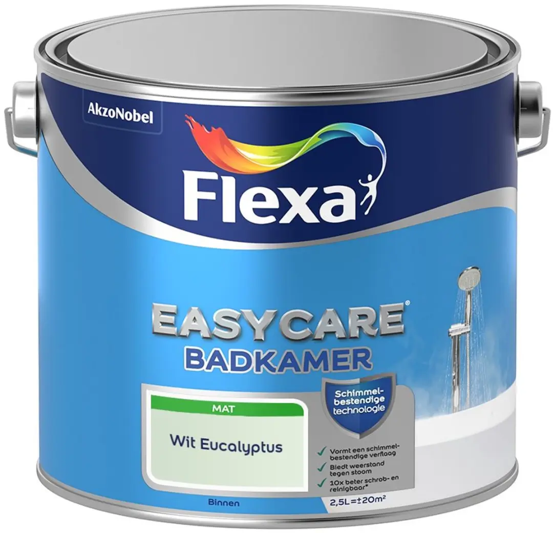 Flexa Easycare Badkamerverf Wit Eucalyptus 2,5L