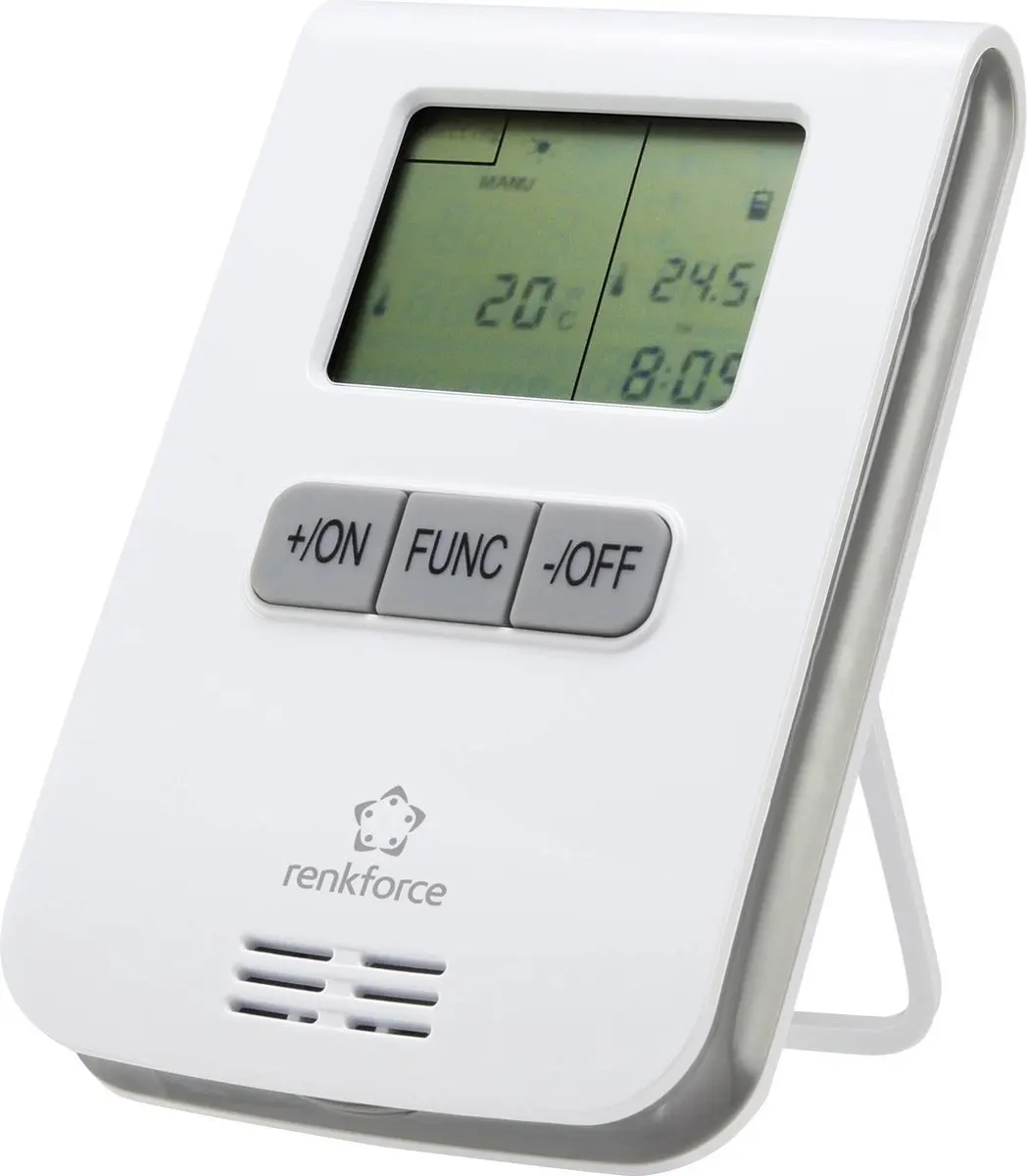 Renkforce RS2W Wandthermostaat Draadloos 3-kanaals 150m