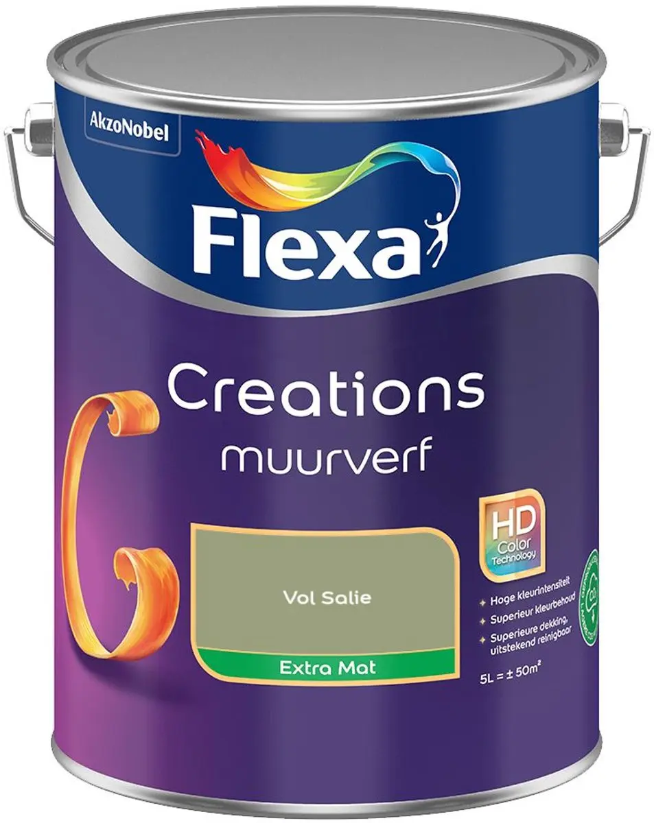 Flexa Creations Muurverf Extra Mat Vol Salie 5L