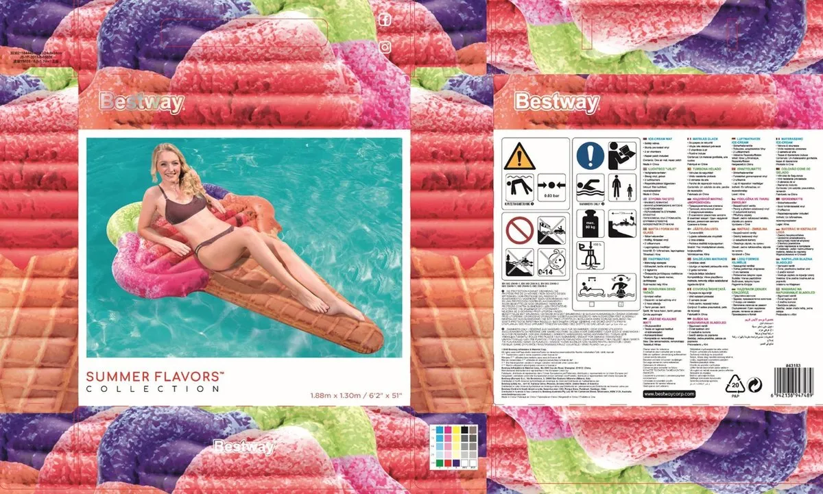Bestway Luchtbed IJshoorn Opblaas Speelgoed