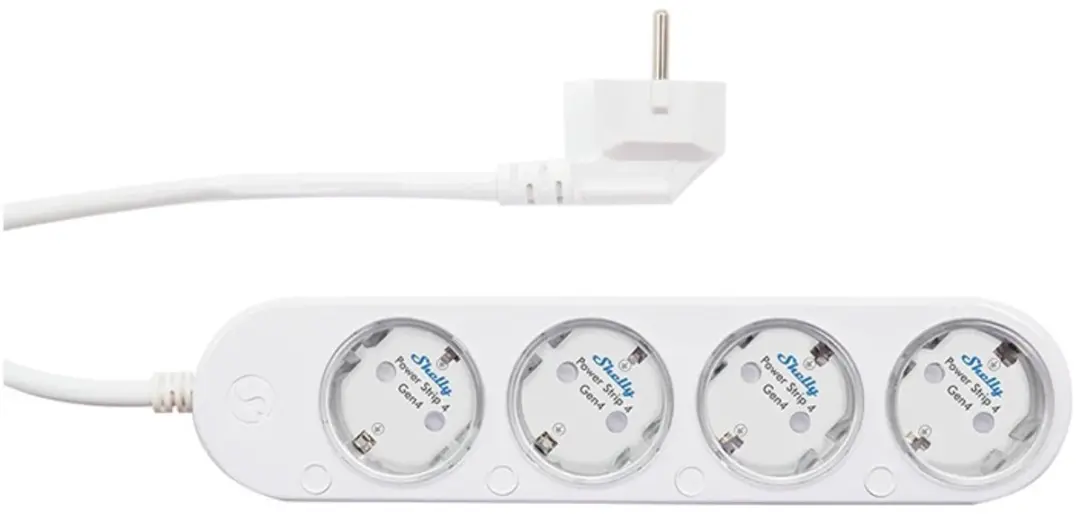 Shelly Power Strip 4 Gen4 - 4-voudig Wit - afbeelding 6 van 6