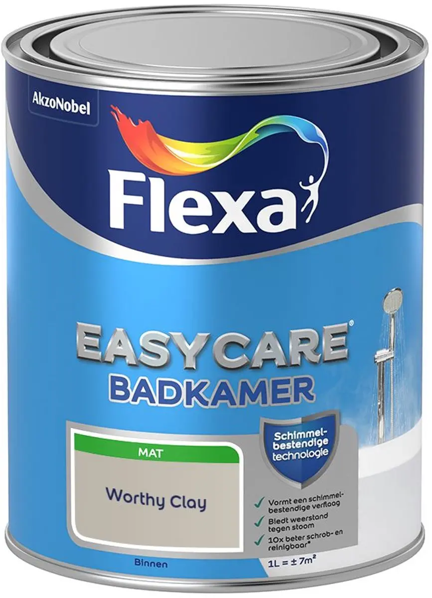 Flexa Easycare Badkamer Worthy Clay Mengverf 1L