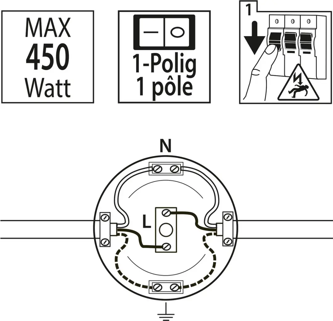 Scanpart Voetschakelaar 450W - Zwart
