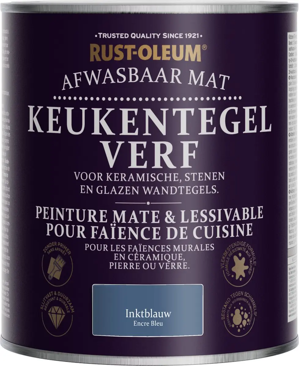 Rust-Oleum Donkerblauwe Verf Keukentegels 750ml