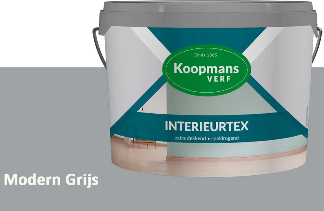 Koopmans Interieurtex Matte Muurverf Modern Grijs 5L