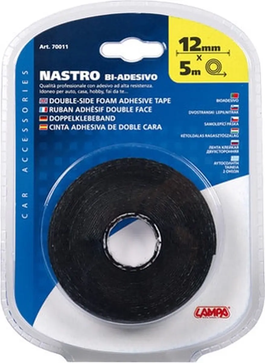 Lampa Dubbelzijdig Tape Zwart