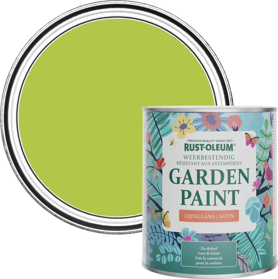 Rust-Oleum Groen Tuinverf Zijdeglans Limoen 750ml