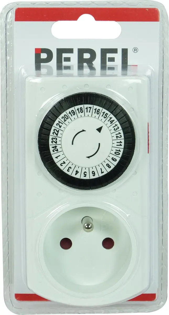 Perel Mini 24-uurs Timer 16A 3680W - Wit