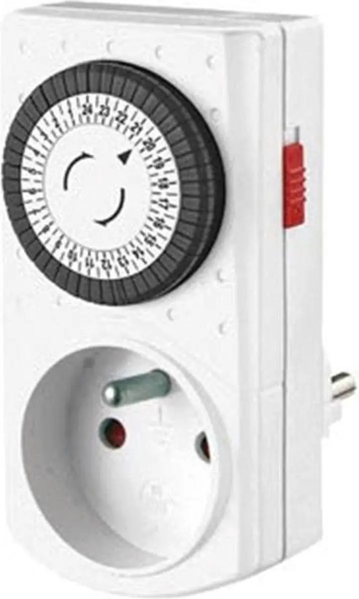 Perel Mini 24-uurs Timer 16A 3680W - Wit