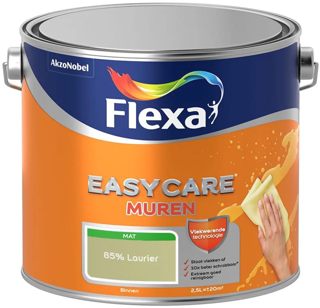 Flexa Easycare Murenverf 85% Laurier 2,5L
