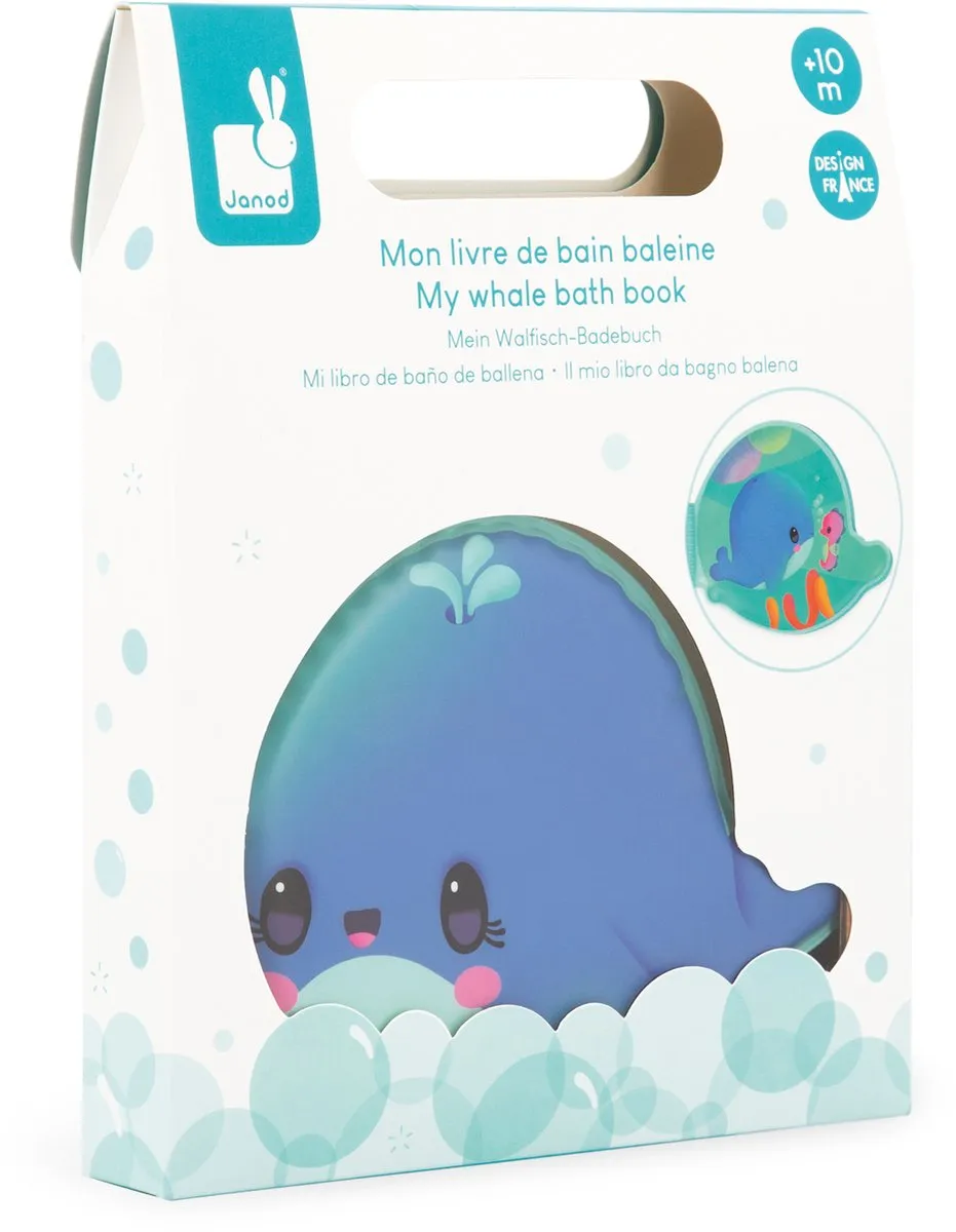 Janod Badboekje Walvis 370021 - Multikleur