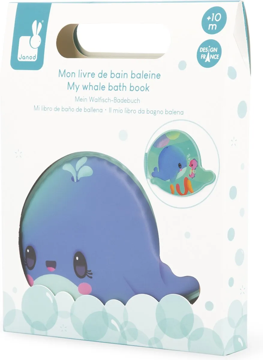 Janod Badboekje Walvis 370021 - Multikleur
