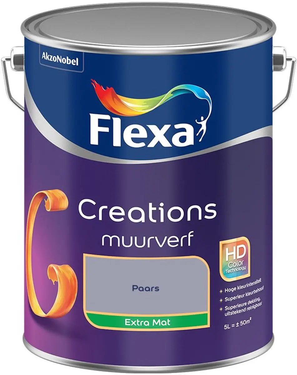 Flexa Creations Muurverf Extra Mat Paars 5L