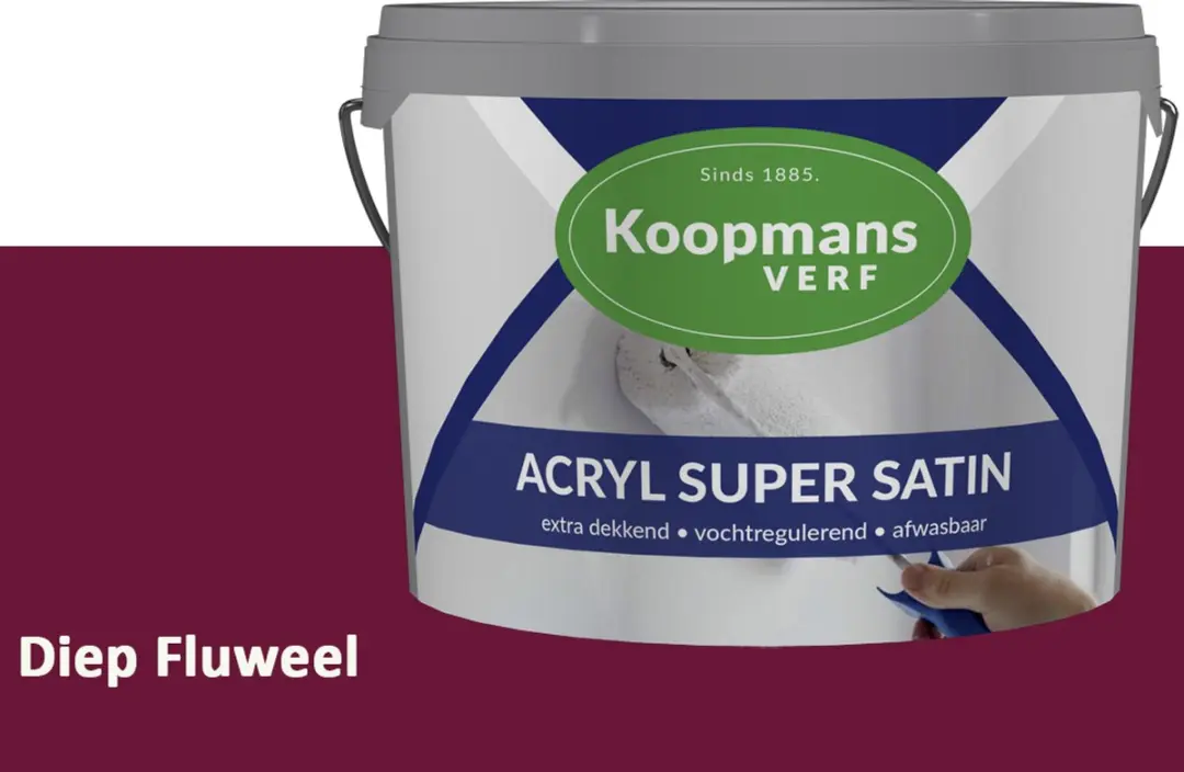 Koopmans Acryl Super Satin Zijdeglans Muurverf 1L