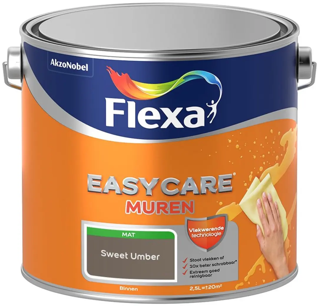 Flexa Easycare Murenverf Sweet Umber 2,5L
